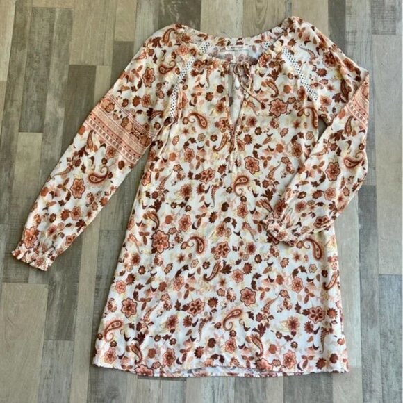 Rip Curl Desert Dawn Tunic Dress Bohemian Paisley Floral - Picture 5 of 12